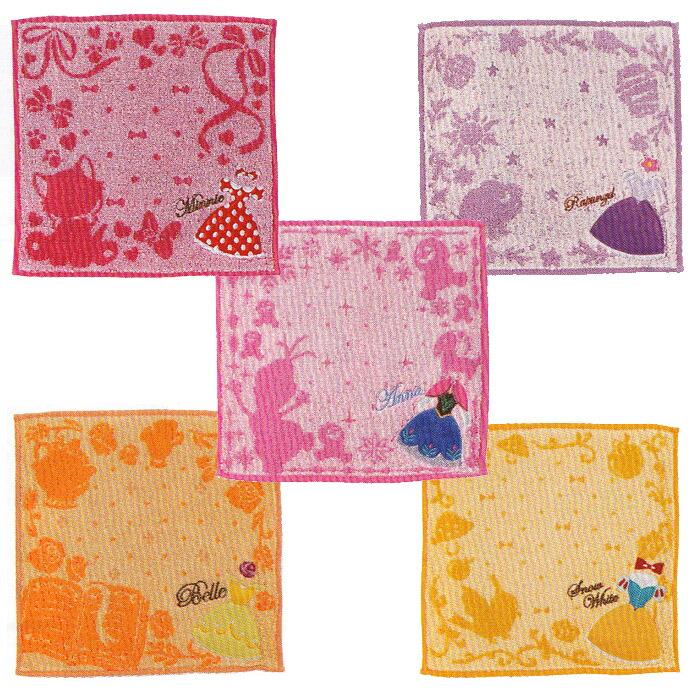 ディズニー プリンセス ミニタオル タオルハンカチ キャラクター