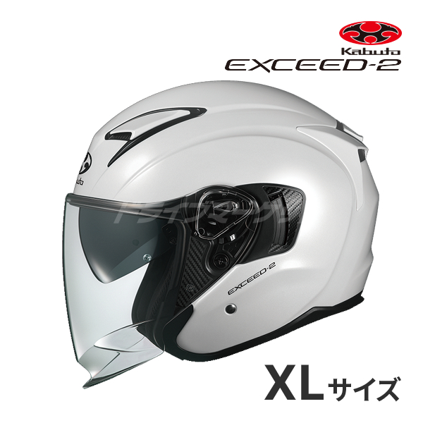 OGK Kabuto EXCEED-2 XLサイズ（61-62cm） パールホワイト EXCEED