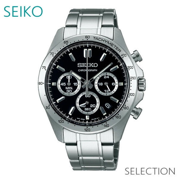 SEIKO SEIKO SELECTION クロノグラフモデル SBTR013（ブラック） SEIKO