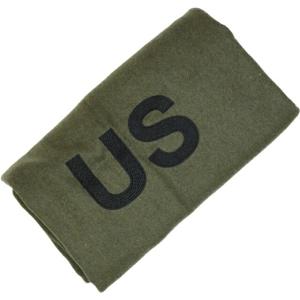 U.S SURPLUS（USサープラス） 米軍放出未使用品 ウール毛布 U.S.刺繍