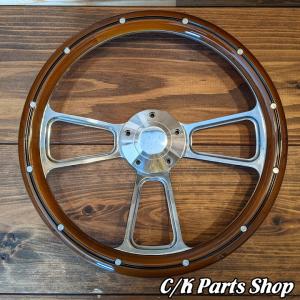 ビレットステアリングホイールアダプター ショートデザイン ポリッシュ