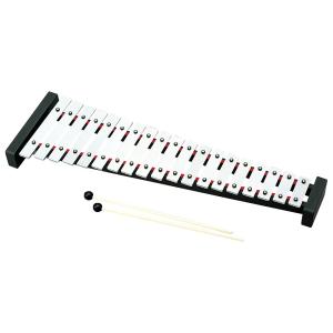 ゼンオン 卓上 鉄琴 グロッケン 226Z ばち付き 全音 音楽授業 教材