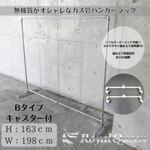 ガス管 ハンガーラック 2段式 タイプF 約W108cm×H188cm : Royal