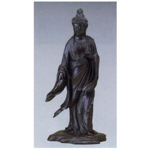 明治の巨匠 21-05 高村光雲 作品 聖観音蓮台付 大 床の間 銅像 全国