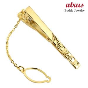 タイ留め ネクタイピン 18金 K18 地金 ゴールド メンズ ジュエリー