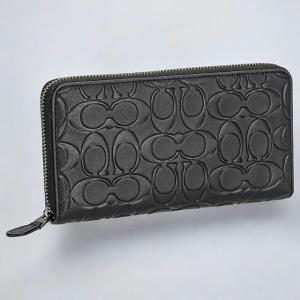 COACH（コーチ） 長財布 ラウンドファスナ-長財布 メンズ エンボス