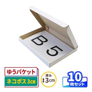 アースダンボール ネコポス 箱 3cm A5 発送 50枚 白 ｜223×157×26mm