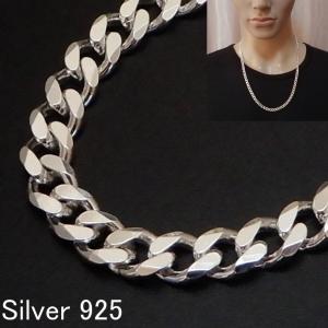 シルバー925 喜平ネックレス メンズ チェーン シルバーネックレス 太い