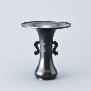 専好立華瓶(小角・耳付) 花器 花瓶 銅器 フラワーベース : フラワー