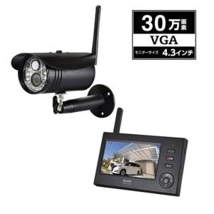 ELPA（エルパ） ワイヤレス防犯カメラ&モニターセット CMS-7110 : GBFT