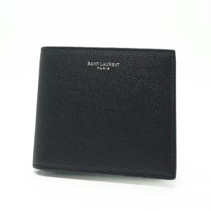SAINT LAURENT サンローラン 2つ折り財布 小銭入れ付き TINY ブラック