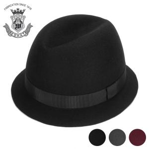 ハット つば広ハット メンズ 秋冬 中折れ帽子 フェルトハット 中折れ