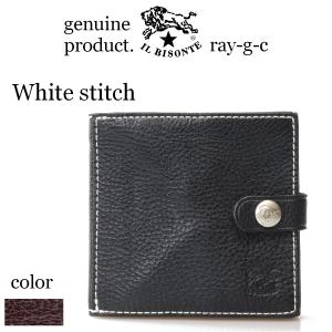 IL BISONTE（イルビゾンテ） 二つ折り財布 二つ折り エッジフラップ〔B
