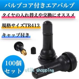 チューブレスバルブ エアバルブ tr413 100個 セット 車 タイヤ バルブ