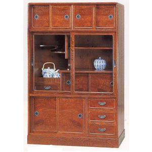 茶箪笥 茶棚 和茶棚 銀河 FK-307 幅85.5cm 欅 ケヤキ : 戸田家具