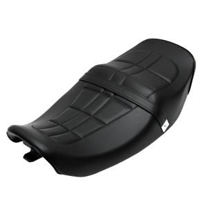 ゼファー750 ZR750C アンコ抜き タックロールシート 茶x黒パイピング