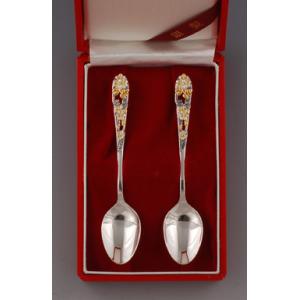 銀製カトラリー「鶴亀」スプーンセット : 銀食器・銀製器の老舗上田