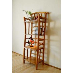 収納家具 ディスプレイ ラック ウッドラック ♪チークの根のナチュラル