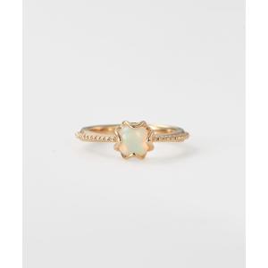 agete（アガット） 指輪 リング K5オパール／ダイヤモンドリング