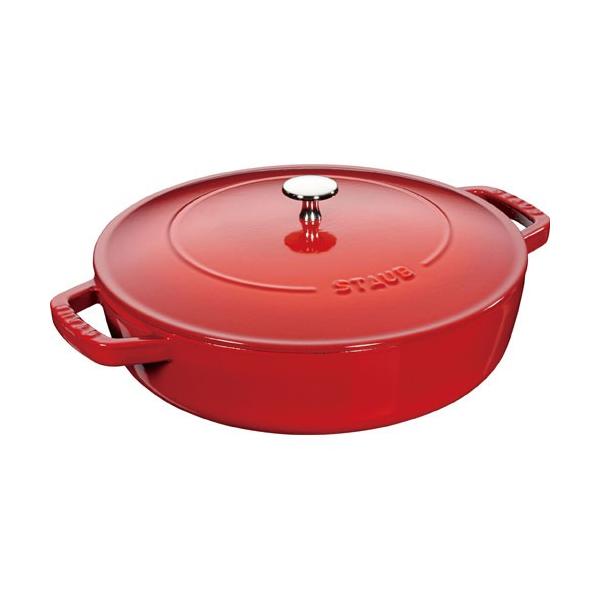 ストウブ staub ブレイザー ソテーパン 24cm チェリー 40511-475 日本