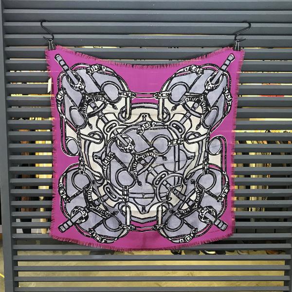 HERMES（エルメス） 【新品未使用】エルメス カレ65 フリンジ エプロン