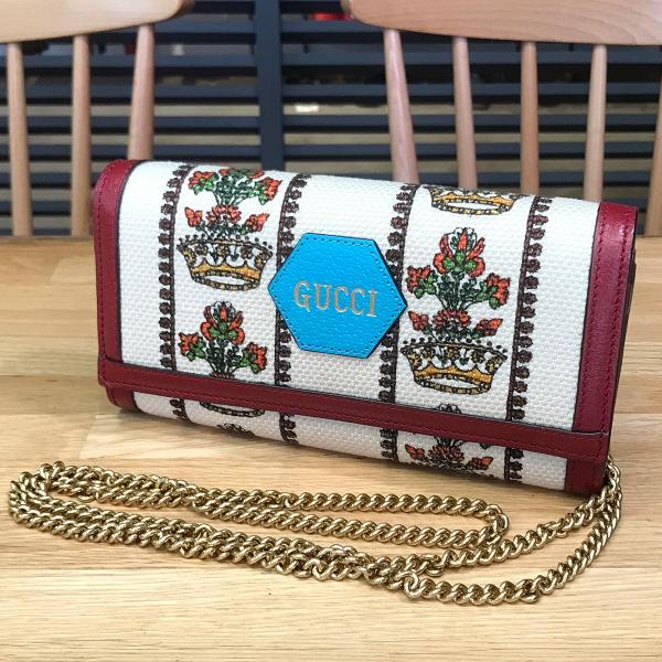 GUCCI（グッチ） 【新品同様】グッチ 100周年記念 チェーンウォレット