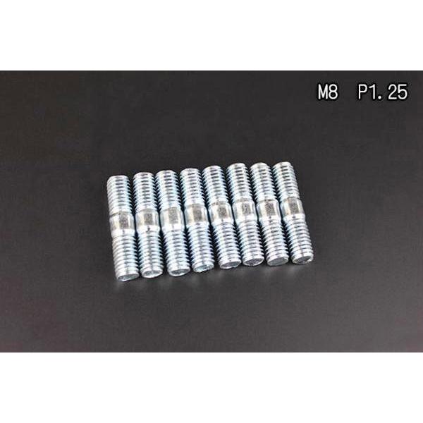 ショート M8 P1.25 8mm スタッドボルト マフラー用 新品 8本 : COSMOS