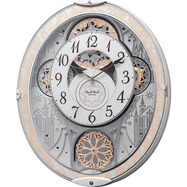 からくり時計 壁掛け時計 スモールワールド ノエルNS 8MN407RH03 電波