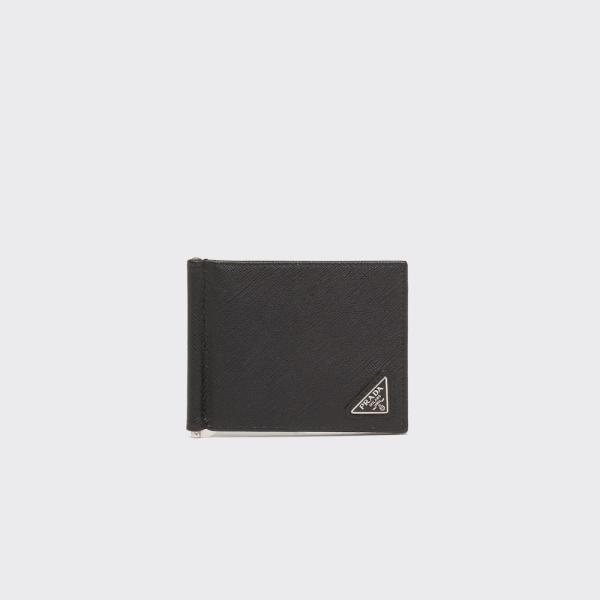 PRADA（プラダ） PRADA 2026春夏 メンズ マネークリップ付サフィアーノ