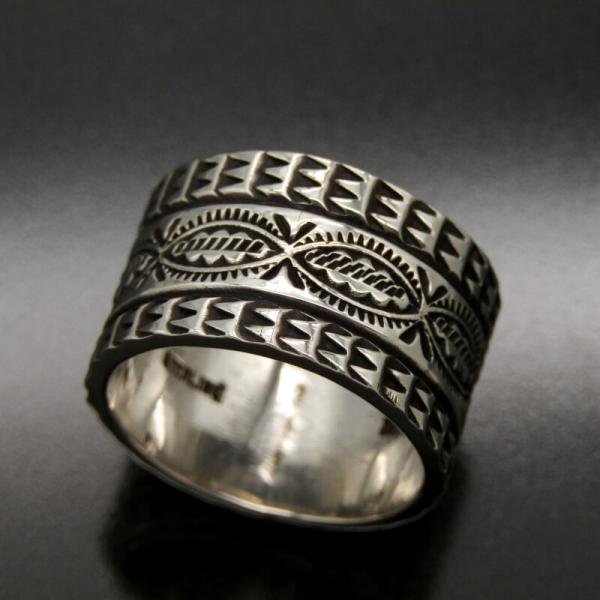 Wilson Jim ナバホ族 リング スタンプワーク ウィルソンジム メンズ