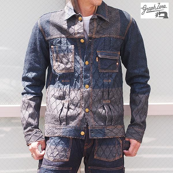 graphzero（グラフゼロ） ライダース JEAN-JACKET KENDO GZ-GJKN-0109