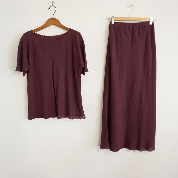 ヨーガンレール（JURGEN LEHL） #snc セットアップ M 紫 フリンジ