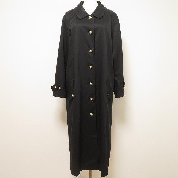 INGEBORG（インゲボルグ） #anc コート 黒 ステンカラー パールボタン