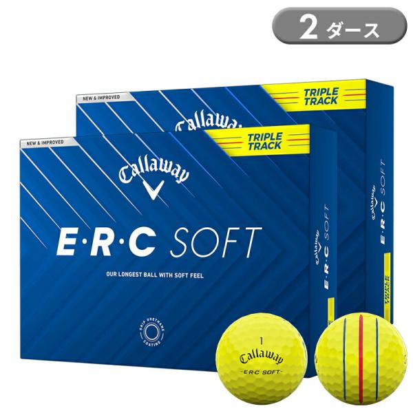 E.R.C 【即納】 キャロウェイ ERC ソフト ゴルフボール イエロー