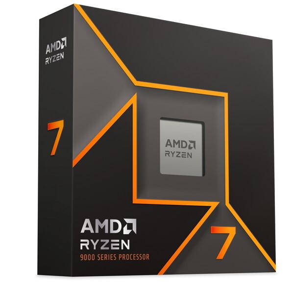 AMD AMD Ryzen 7 9700X W/O Cooler WOF (8C/16T、3.8GHz、65W) CPU