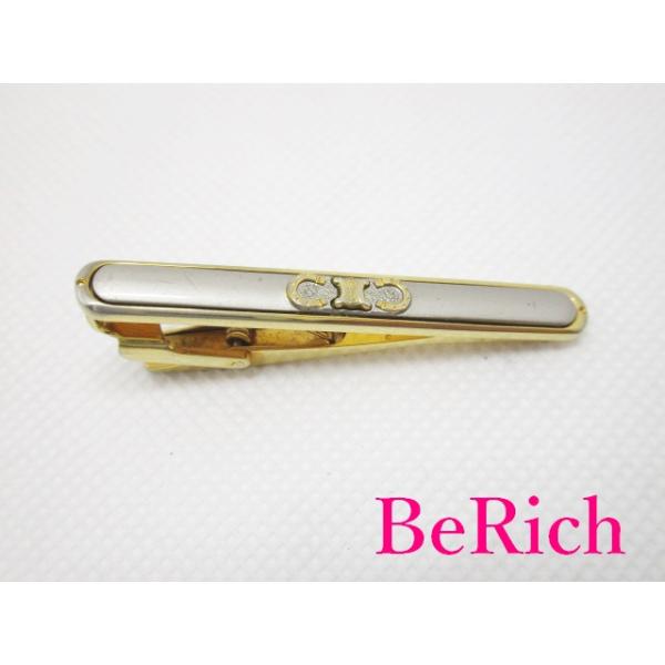 CELINE（セリーヌ） ネクタイ ピン ゴールド シルバー GP メッキ ロゴ