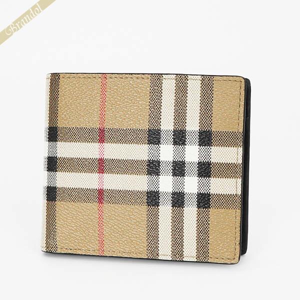 BURBERRY（バーバリー） 二つ折り財布 ヴィンテージチェック ベージュ