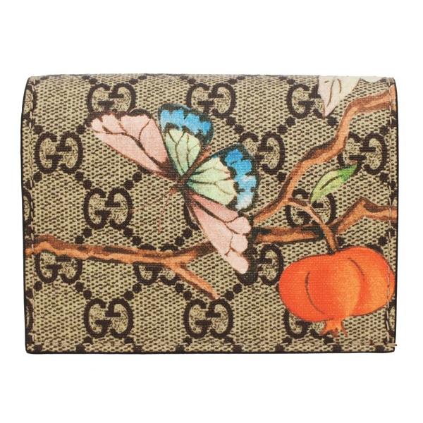 GGキャンバス グッチ 財布 GUCCI 二つ折りコンパクト財布 レディース