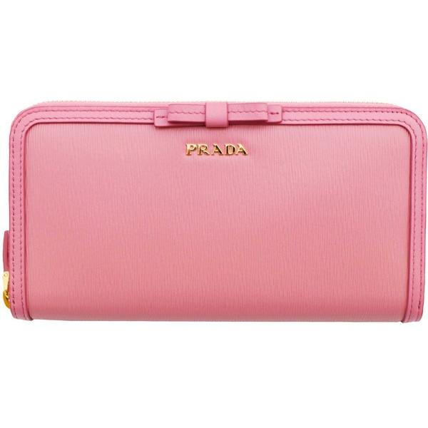 PRADA（プラダ） プラダ財布 ラウンドファスナー長財布 レディ−ス