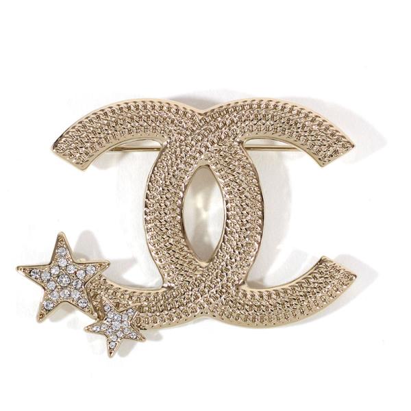 CHANEL（シャネル） ブローチ メタル CCマーク ストラス ライン