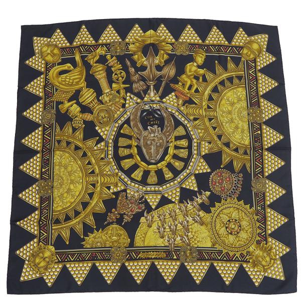 HERMES（エルメス） カレ 90 カレ90 スカーフ L'OR DES CHEFS 首長達の
