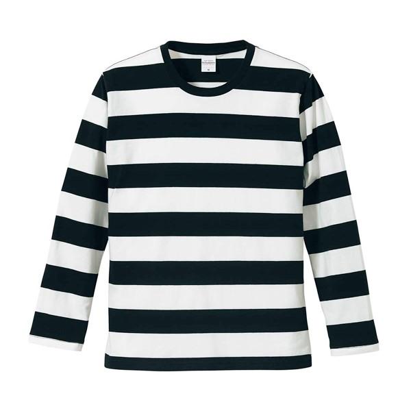 ボーダー Tシャツ メンズ 長袖 ロンT 白 赤 United Athle ユナイテッド