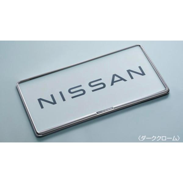 エクストレイル ナンバープレートリム(ダーククローム) K6210-7996C