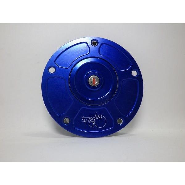 □在庫限り特価□TWMタンクキャップ/HONDA用/ブルー/ロックTYPE