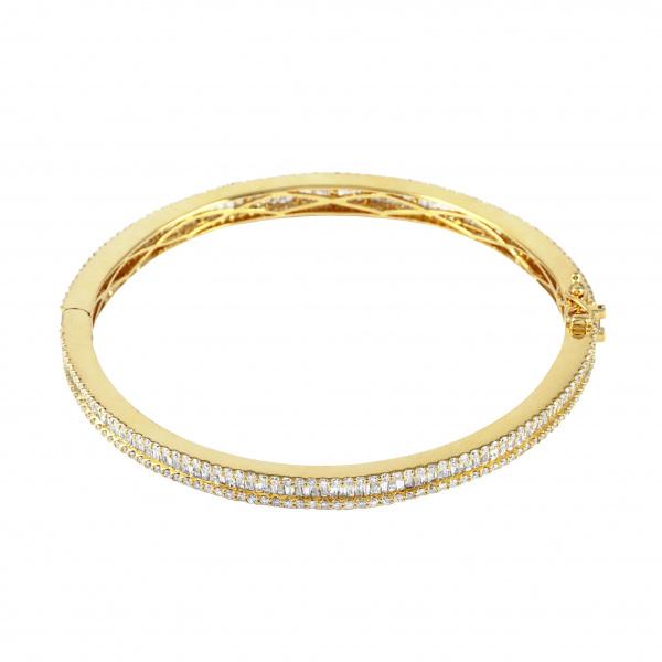 K18イエローゴールド ダイヤモンド バングル : ジェムキャッスルゆき