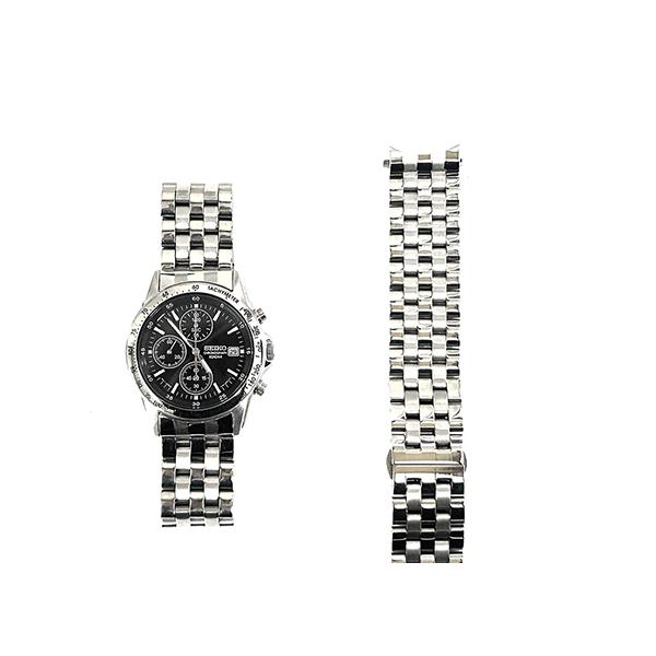 時計 ベルト 20mm ステンレス・セイコークロノグラフ用 対応モデル
