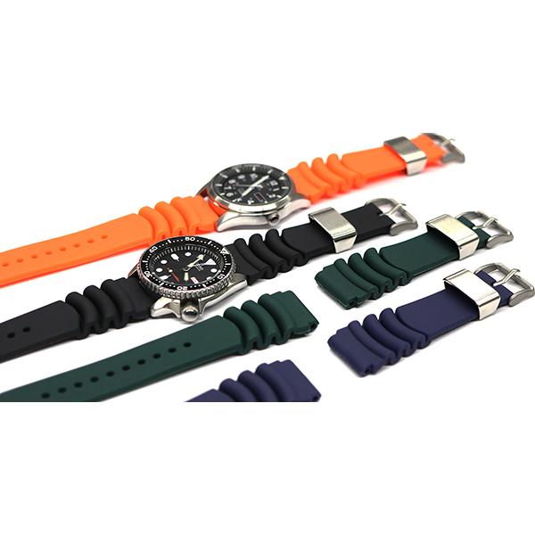 セイコー ダイバーズ ラバー ベルト 22mm ウレタン ステンレスループ