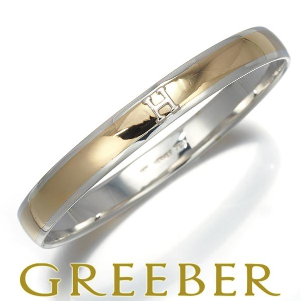 HERMES（エルメス） ブレスレット Hロゴ バングル K18YG/シルバー 925