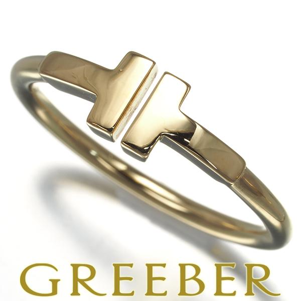 TIFFANY&Co.（ティファニー） リング Tワイヤー 15号 K18YG 指輪 BLJ