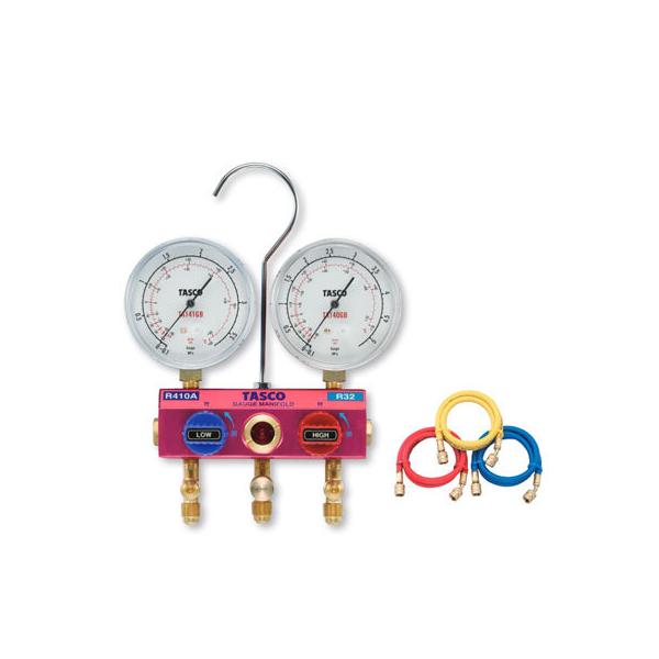 イチネンTASCO TASCO イチネンタスコ R410A R32ゲージマニホールド